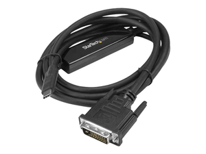 2M / 6 FT USB-C TO DVI CABLE - 1920 X 1200 - BLACK - EXTERNAL VIDEO ADAPTER - USB-C - DVI by StarTech.com Ltd.