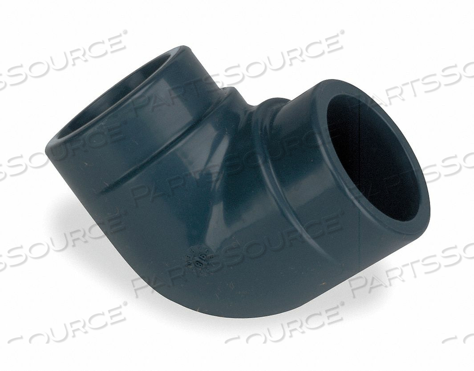 90° ELBOW, 4 IN X 4 IN FITTING PIPE SIZE, SCHEDULE 80, FEMALE SOCKET X FEMALE SOCKET, GRAY by GF Piping Systems 90° ELBOW, 4 IN X 4 IN FITTING PIPE SIZE, SCHEDULE 80, FEMALE SOCKET X FEMALE SOCKET, GRAY by GF Piping Systems