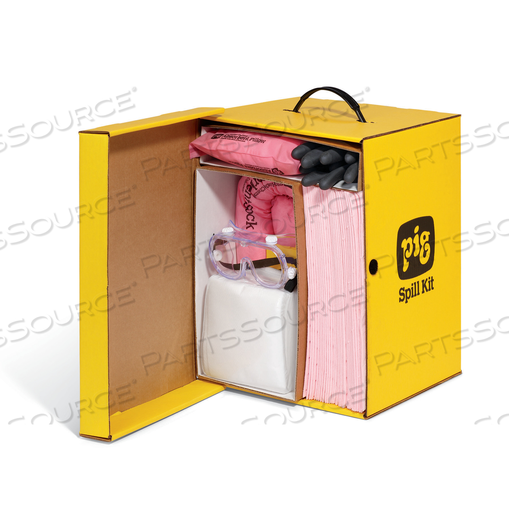 PIG HAZMAT SPILL KIT IN GOBOX CABINET by New Pig Corporation PIG HAZMAT SPILL KIT IN GOBOX CABINET by New Pig Corporation