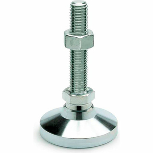 GN343.2 STEEL LEVELING FEET, THREADED STUD, 1.26" BASE DIA, M8 X 1.25 THREAD, 1.97"L STUD by J.W. Winco