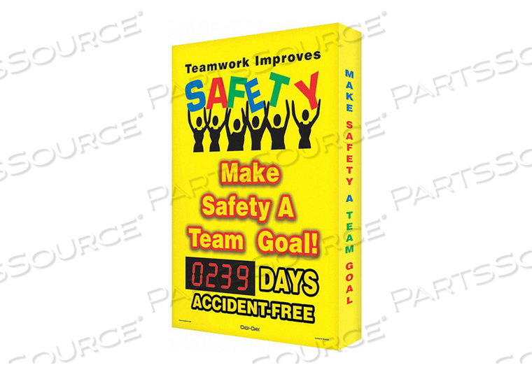 SAFETY RECORD SIGNS 29 X 20IN AL ENG by Accuform Manufacturing, Inc. SAFETY RECORD SIGNS 29 X 20IN AL ENG by Accuform Manufacturing, Inc.