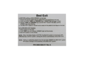 BED EXIT LABEL 3/01 by Stryker Medical