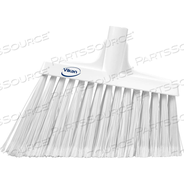 VIKAN SPLIT BRISTLE ANGLE HEAD BROOM, WHITE by Vikan