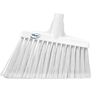 VIKAN SPLIT BRISTLE ANGLE HEAD BROOM, WHITE by Vikan