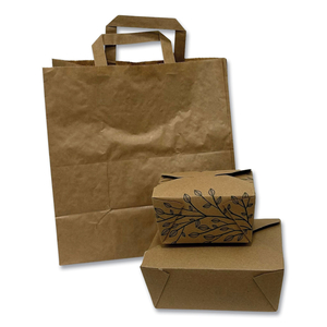 KRAFT PAPER BAGS, 11 X 7 X 12, KRAFT BROWN, 250/CARTON by Kari-Out