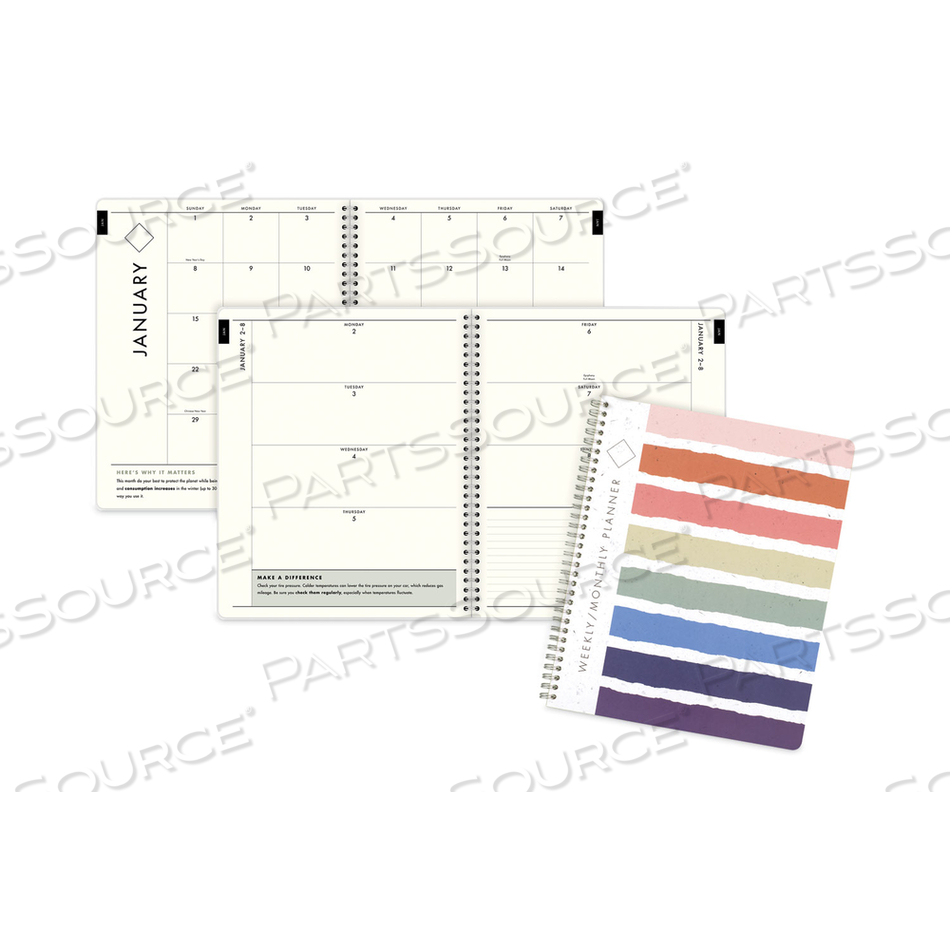 GREENPATH WEEKLY/MONTHLY PLANNER, GREENPATH ARTWORK, 11 X 8.5, WHITE/GREEN COVER,12 MONTH (JAN TO JAN): 2023 