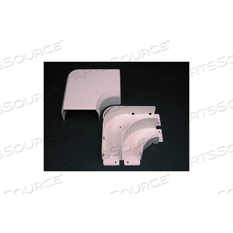 40N2F11WH 2" FIBERREADY FLAT ELBOW, WHITE, 6-5/8"L by Wiremold