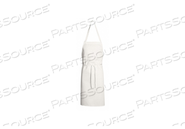 CHEF DESIGNS, UNISEX MID LENGTH BIB APRON, WHITE, 30" X 33" by VF Imagewear, Inc.