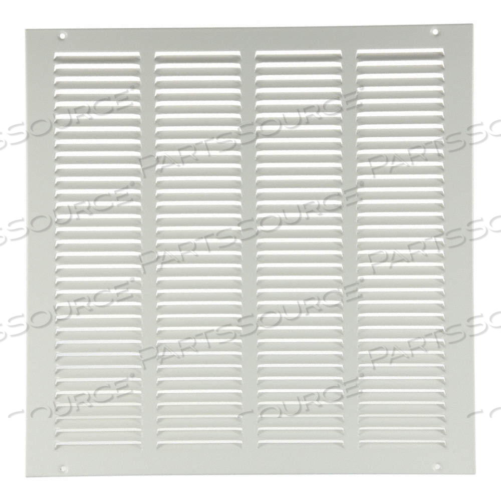 RETURN AIR GRILLE, LOUVERED GRILLE, WHITE, POWDER COATED, STEEL, 25 3/4 IN H, 25 3/4 IN W, 1/4 IN D by Approved Vendor RETURN AIR GRILLE, LOUVERED GRILLE, WHITE, POWDER COATED, STEEL, 25 3/4 IN H, 25 3/4 IN W, 1/4 IN D by Approved Vendor