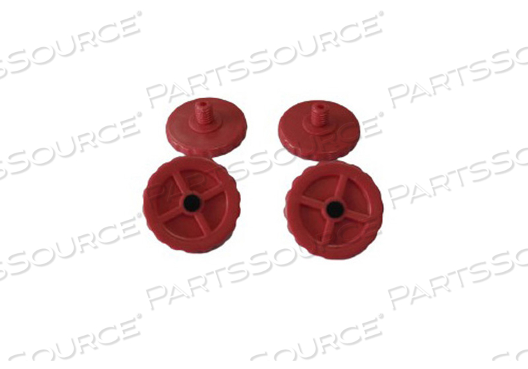 FOOT ADJUSTABLE, REPLACEMENT, RED, FOR STX AND SPX SERIES SCALES by Ohaus Corporation