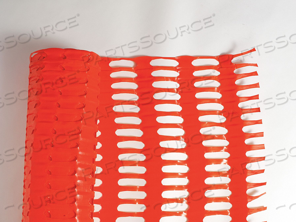 SNOW FENCE, 3 13/16 X 1 1/8 IN MESH SIZE, 4 FT HT, 100 FT LG, 329 LB BREAKING STRENGTH, ORANGE by Tenax Corporation SNOW FENCE, 3 13/16 X 1 1/8 IN MESH SIZE, 4 FT HT, 100 FT LG, 329 LB BREAKING STRENGTH, ORANGE by Tenax Corporation