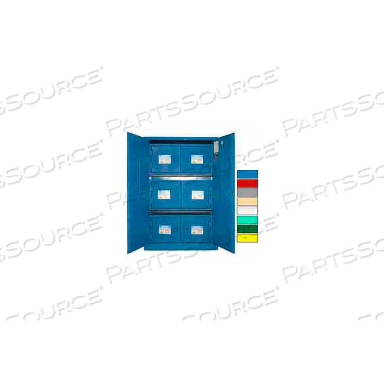 45-GALLON MANUAL CLOSE, ACID & CORROSIVE CABINET BLUE by Securall 45-GALLON MANUAL CLOSE, ACID & CORROSIVE CABINET BLUE by Securall