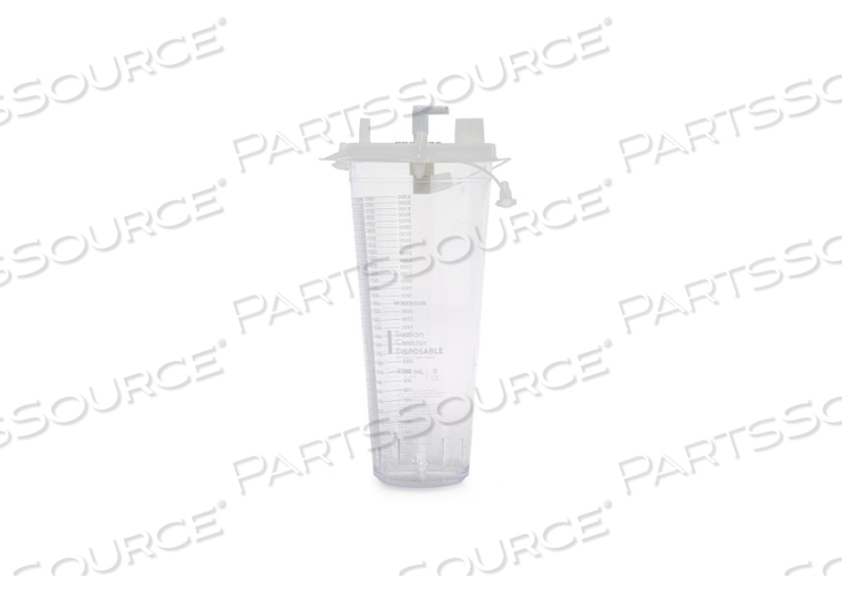SUCTION CANISTER 3300 ML POUR LID (3 PER BOX) by McKesson SUCTION CANISTER 3300 ML POUR LID (3 PER BOX) by McKesson