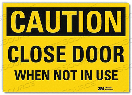 SAFETY SIGN CLOSE DOOR 7IN.H X 10IN.W by Lyle Signs Inc. SAFETY SIGN CLOSE DOOR 7IN.H X 10IN.W by Lyle Signs Inc.