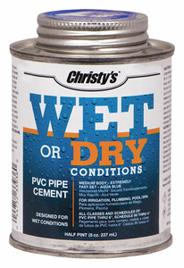 PIPE CEMENT AQUA BLUE 8 OZ. by Christy's