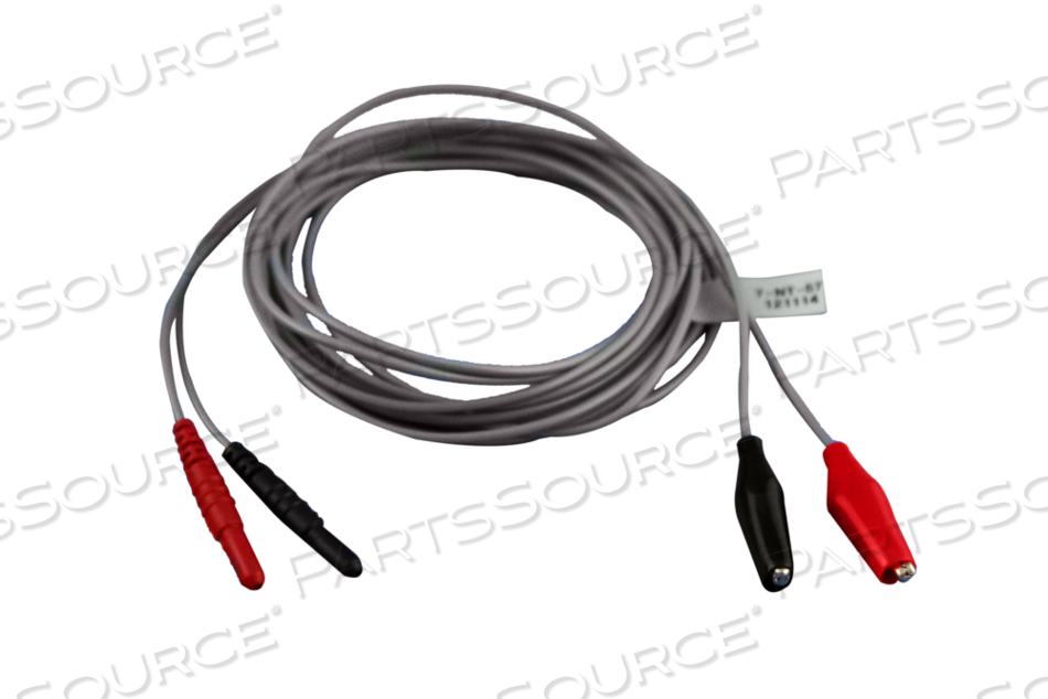 LEAD CABLE, BLACK/RED, 6FT CABLE LENGTH, FOR USE WITH: FOR NERVE STIMULATORS by Beagle Patch U.S.A. LLC (Neuro Technology)