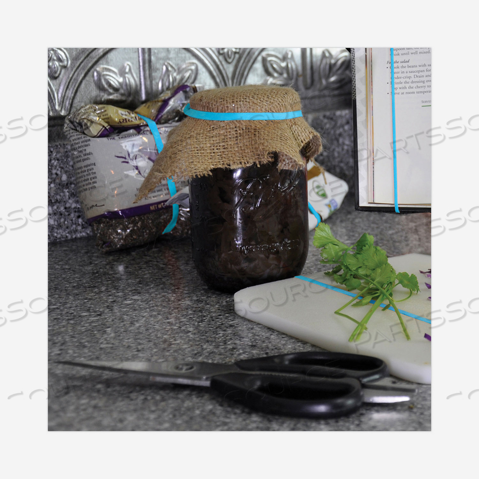 ANTIMICROBIAL NON-LATEX RUBBER BANDS, SIZE 33, 0.04" GAUGE, CYAN BLUE, 4 OZ BOX, 180/BOX by Alliance Rubber Company