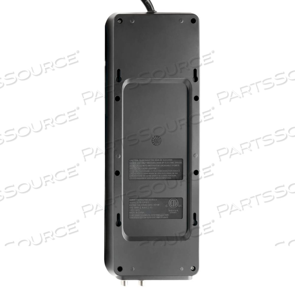 SURGE PROTECTOR POWER STRIP 12 OUTLET 2 USB PORTS TEL/MODEM/COAX by Tripp Lite