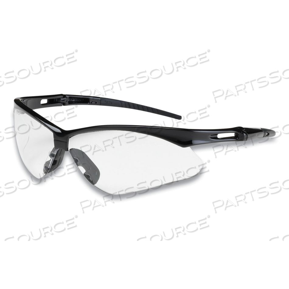 ANSER OPTICAL SAFETY GLASSES, ANTI-FOG, SCRATCH-RESISTANT, CLEAR LENS, BLACK FRAME by Bouton