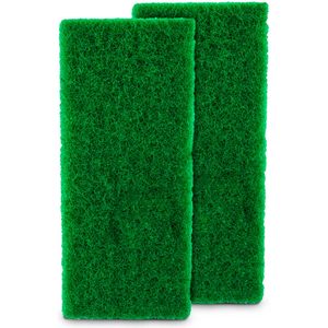 WALL/FLOOR SCRUBBER REPLACEMENT PADS, 10-3/4 X 5-1/4, GREEN by Libman