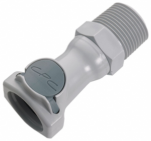 3/8 NPT VALVED POLYPROPYLENE BODY by Colder Products Company
