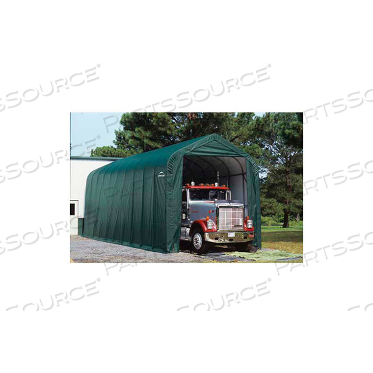 PEAK STYLE SHELTER 14 X FT. 20 X FT. 12 FT. GREEN 