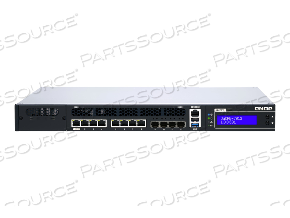 QUCPE-7012, VIRTUALIZATION APPLIANCE, 10 GIGE, 2.5 GIGE, 1U, CLOUD-MANAGED, RACK-MOUNTABLE by QNAP Security