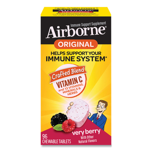 IMMUNE SUPPORT CHEWABLE TABLET, BERRY, 96 COUNT by Airborne