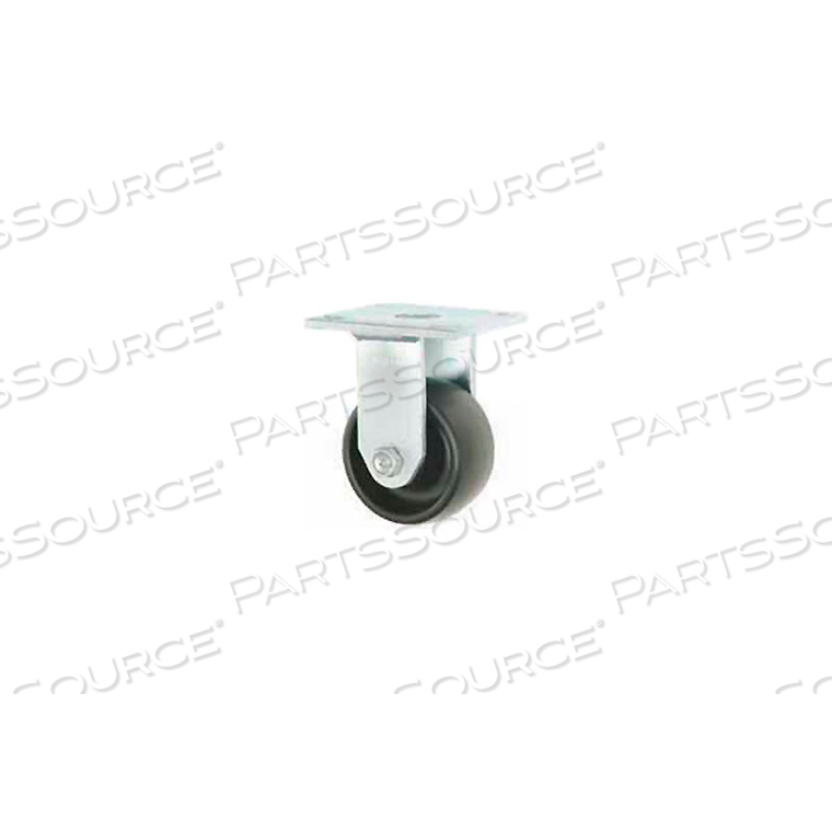 RIGID PLATE CASTER 4" POLYOLEFIN WHEEL by Faultless Caster RIGID PLATE CASTER 4" POLYOLEFIN WHEEL by Faultless Caster