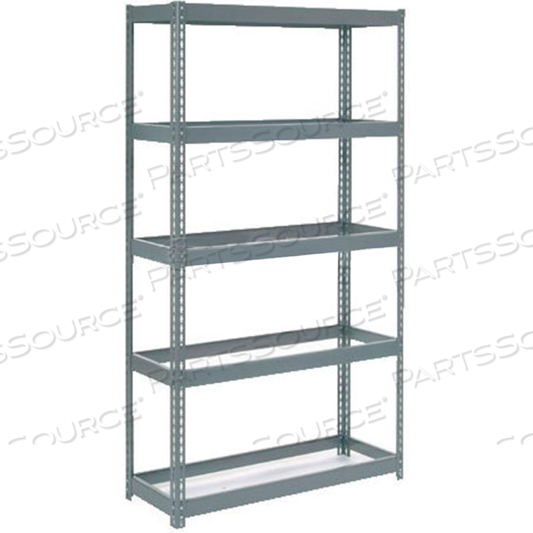 EXTRA HEAVY DUTY SHELVING 48"W X 24"D X 96"H WITH 5 SHELVES, NO DECK 