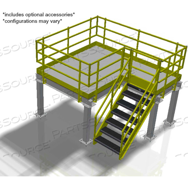 VALUE ENGINEERED MEZZANINE, 10'W X 12'D X 8'H by Bluff VALUE ENGINEERED MEZZANINE, 10'W X 12'D X 8'H by Bluff