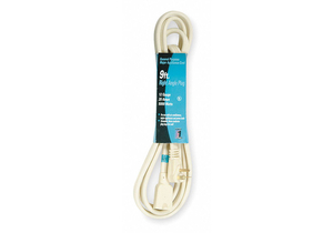 POWER CORD EXTENSION, 9 FT, 20 A, 250 VAC, 12 AWG, NEMA 6-20P TO NEMA 6-20R, BEIGE by Power First