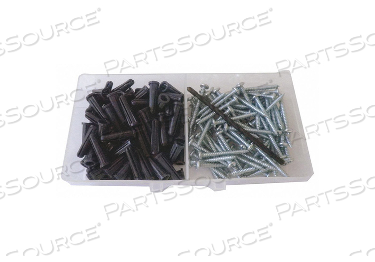 CONICAL ANCHOR KIT, 1/4 IN DIA, 1 IN OVERALL LG, PLASTIC, PLAIN, PLASTIC, PLAIN, TOGGLE by Fabory