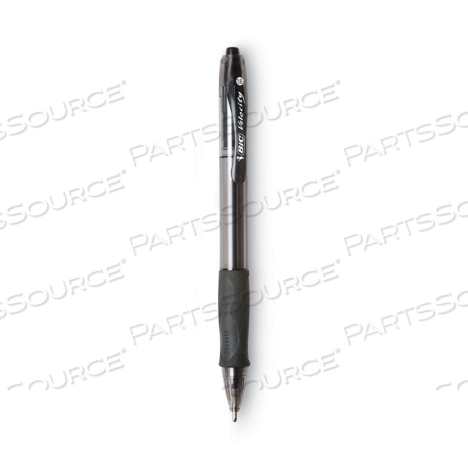 GLIDE BOLD BALLPOINT PEN, RETRACTABLE, BOLD 1.6 MM, BLACK INK, SMOKE BARREL by BIC