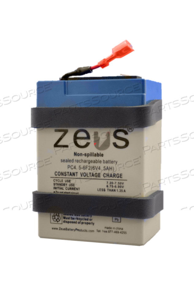 BATTERY, 4.5 AH, SEALED LEAD ACID, 6 V 