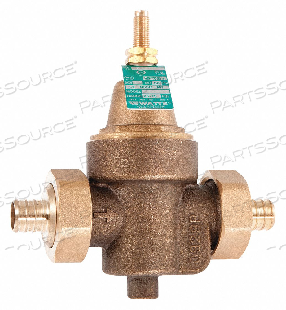 WATER PRESSURE REDUCING VALVE 4-1/4 IN.L by Watts Regulator Co. WATER PRESSURE REDUCING VALVE 4-1/4 IN.L by Watts Regulator Co.