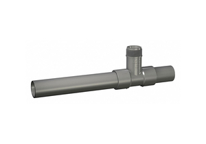 INSERTION TEE, 1 IN X 1 IN X 1 1/4 IN FITTING PIPE SIZE, SCHEDULE 80, 180 PSI @ 73° F, GRAY by GF Piping Systems