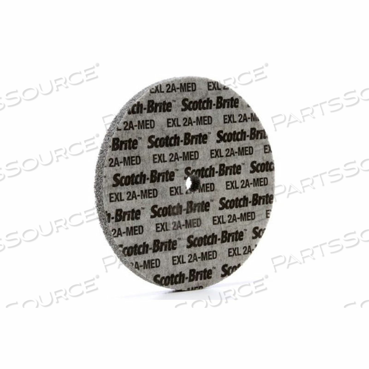 SCOTCH-BRITE EXL UNITIZED WHEEL 6" X 1/2" X 1/2" ALUMINUM OXIDE 2A MED by 3M Consumer