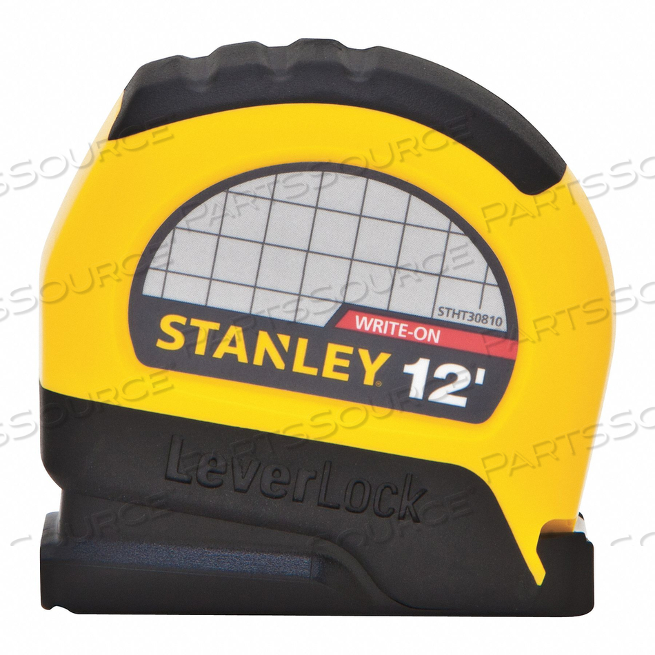 TAPE MEASURE STEEL YELLOW/BLACK 12 FT. 