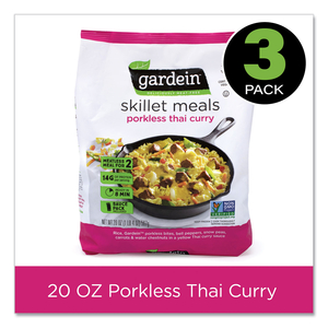 SKILLET MEAL THAI PORKLESS CURRY, 20 OZ BAG, 3/PACK by gardein