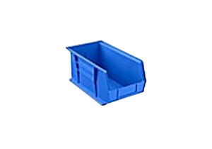 STACKABLE BIN, POLYPROPYLENE, BLUE, 8 IN X 7 IN X 15 IN, 60 LB by Uline