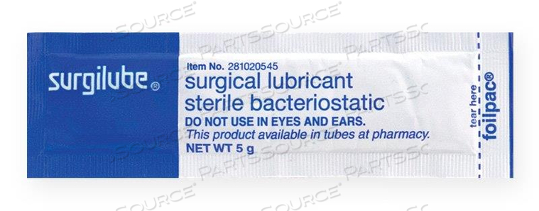 SURGILUBE® SURGICAL LUBRICANT 5G FOILPAC® - STERILE 