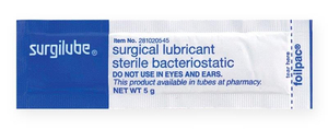 SURGILUBE® SURGICAL LUBRICANT 5G FOILPAC® - STERILE by HR Pharmaceuticals, Inc.