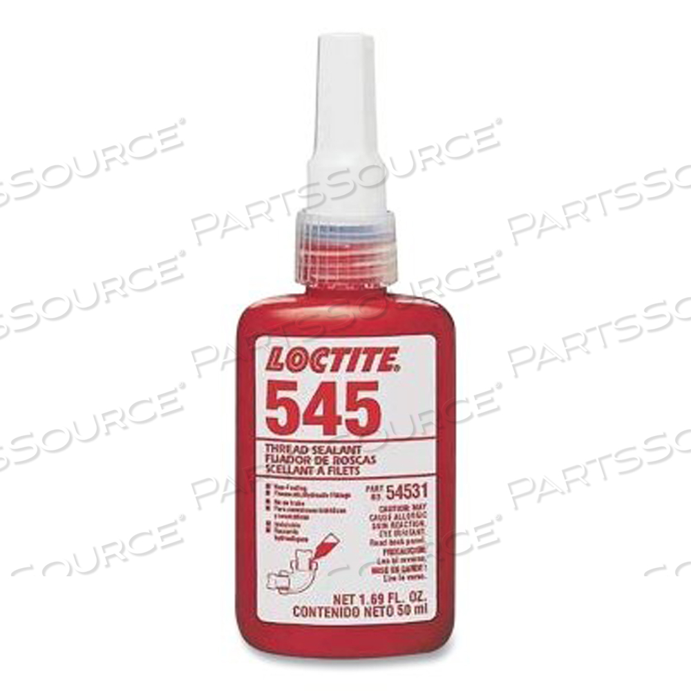 135486 LOCTITE THREAD SEALANT,# 545 THREAD SEALANT,FOR HYDRAULIC & PNEUMATIC FITTINGS by Loctite Brand