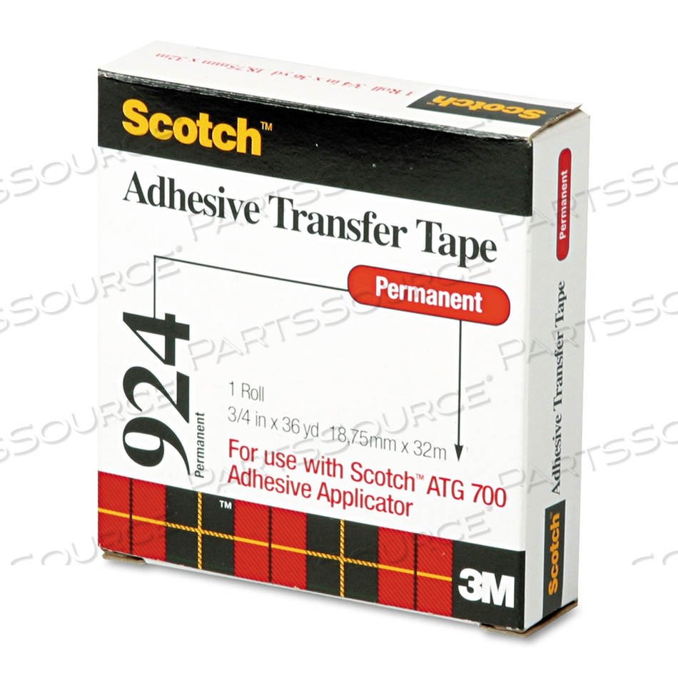 ADHESIVE TRANSFER TAPE, CLEAR, 3/4 IN X 36 YD by 3M Consumer