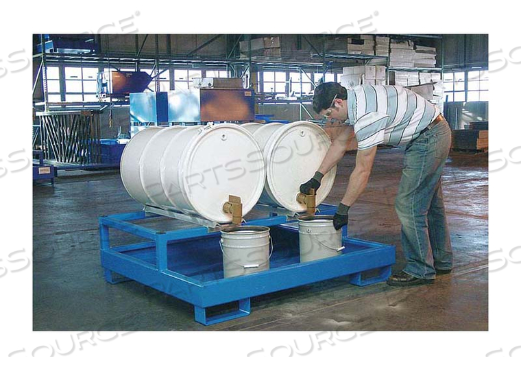 DRUM DISPENSING PALLET STEEL 2 DRUMS by Denios