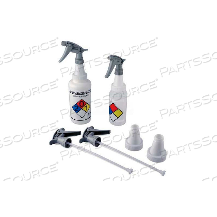 POLYPROPYLENE TRIGGER SPRAYERS WITH 53MM ADAPTER, 2/PK by Bel-Art Products