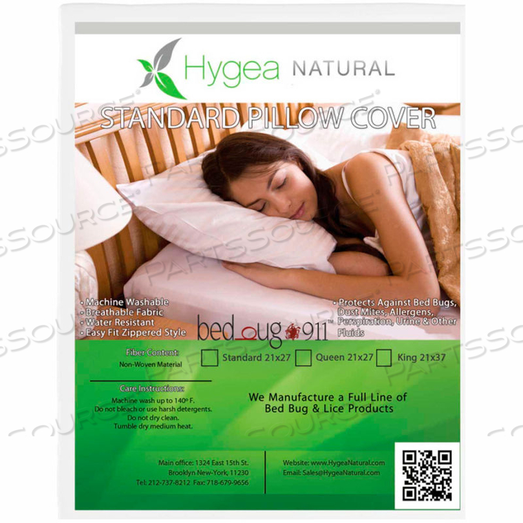 911 STANDARD ALLERGEN & PROOF PILLOW COVER - STANDARD SIZE 