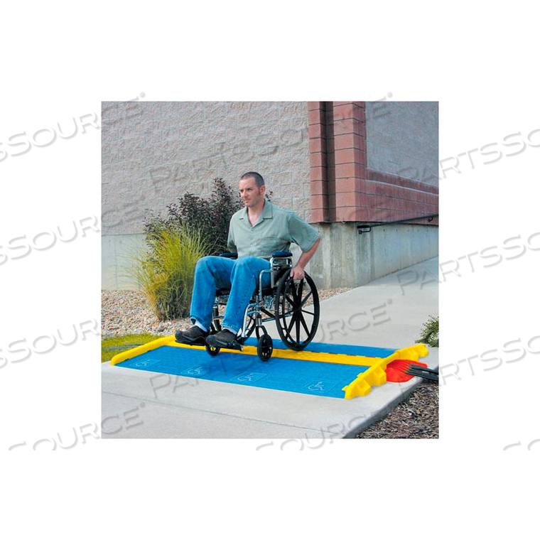 CROSS GUARD ADA COMPLIANT RAMPS FOR GUARD DOG 3 CH DROP OVER - BLUE by Checkers CROSS GUARD ADA COMPLIANT RAMPS FOR GUARD DOG 3 CH DROP OVER - BLUE by Checkers