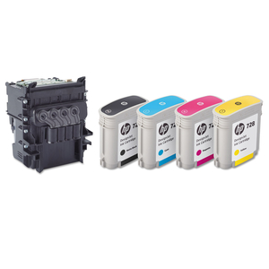 HP 729, (F9J81A) BLACK/CYAN/MAGENTA/YELLOW PRINTHEAD by HP (Hewlett-Packard)